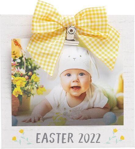 Little Pear Easter 2022 Pictures with the Easter Bunny Baby Keepsake Frame, Rustic Baby’s First Year Holiday Frame, Easter Décor Baby Photo Frame in Saudi Arabia