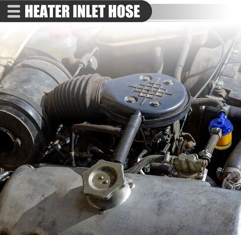 Motoforti HVAC Heater Hose, Heater Unit Inlet Hose Control Valve, for Nissan Titan 5.6L 2006-2015, Rubber, 92400-ZT10A, Black in Saudi Arabia