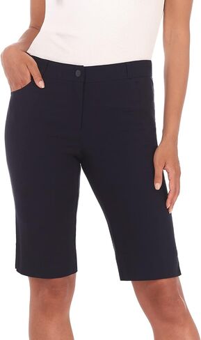 Rekucci Women's Iconic Comfort Stretch 5 Pocket Bermuda Short w/Zipper Closure in Saudi Arabia