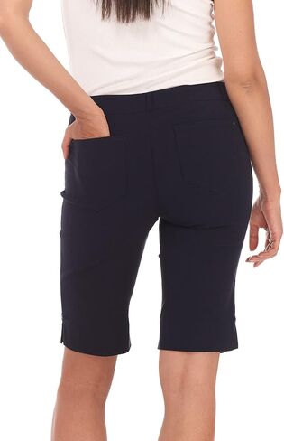 Rekucci Women's Iconic Comfort Stretch 5 Pocket Bermuda Short w/Zipper Closure in Saudi Arabia