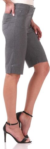Rekucci Women's Iconic Comfort Stretch 5 Pocket Bermuda Short w/Zipper Closure in Saudi Arabia