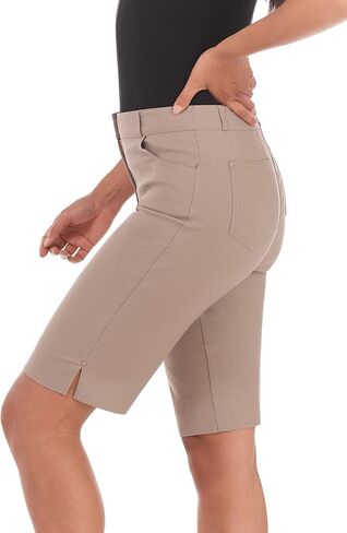 Rekucci Women's Iconic Comfort Stretch 5 Pocket Bermuda Short w/Zipper Closure in Saudi Arabia