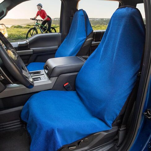 XCAR Beige Sweat Towel Car Seat Covers Set for Gym Running Athletes Fitness Extreme Crossfit Workout Beach Swimming Outdoor Water Sports in Saudi Arabia