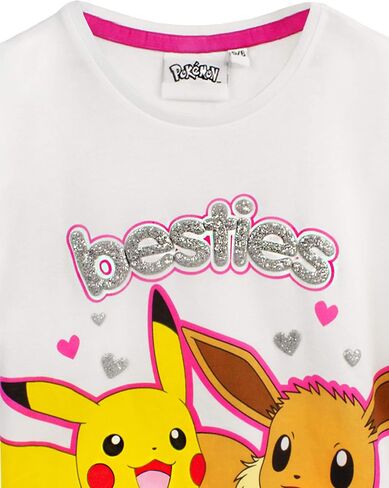 Pokemon Pyjamas Pikachu & Eevee Frill Sleeve Long OR Short Leg Girls PJs in Saudi Arabia