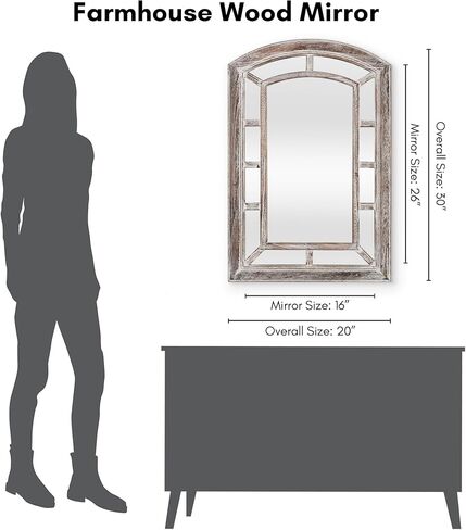 Americanflat 12x24 Black Oval Mirror - Aluminum Framed Oval Bathroom Mirror, Living Room Mirror, Bedroom - Black Wall Mirror with Modern Rounded Frame - Large Oval Mirror with Vertical Mount in Saudi Arabia