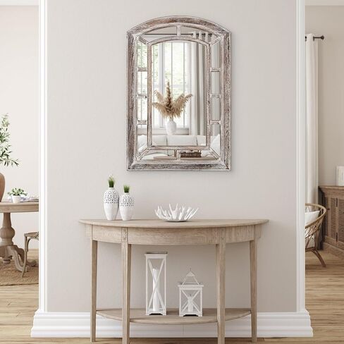 Americanflat 12x24 Black Oval Mirror - Aluminum Framed Oval Bathroom Mirror, Living Room Mirror, Bedroom - Black Wall Mirror with Modern Rounded Frame - Large Oval Mirror with Vertical Mount in Saudi Arabia