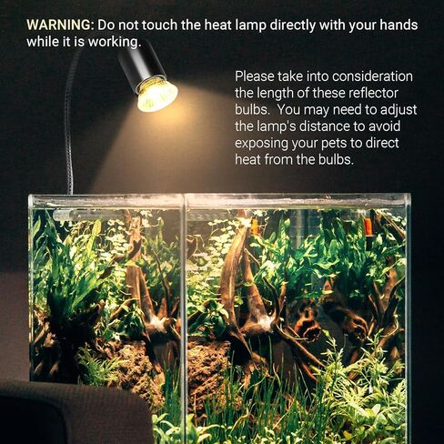 CALPALMY (4 عبوات من لمبات حرارة الزواحف UVA+UVB بقدرة 75 وات - الحرارة والضوء للزواحف والخزانات البرمائية، ومرابي حيوانات وأقفاص - تعمل مع سحلية السلحفاة، وتركيبات مصابيح حرارية تررم برمائية مختلفة in Kuwait