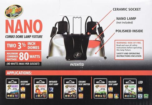 Zoo Med Nano Combo Dome Lamp Fixture, 100 Watt in Saudi Arabia