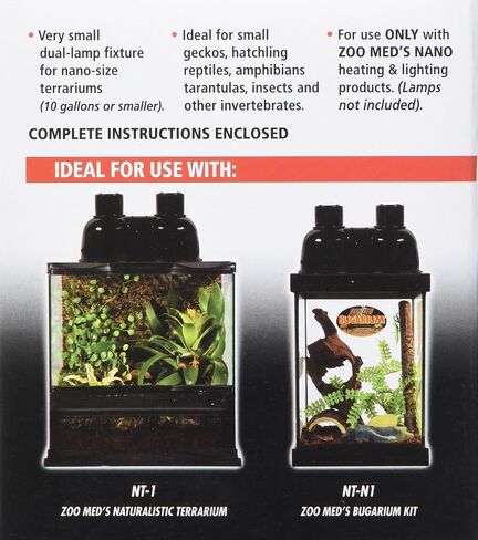 Zoo Med Nano Combo Dome Lamp Fixture, 100 Watt in Saudi Arabia