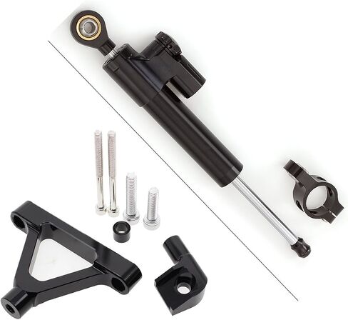 Fit For Ninja ZX-6 R ZX6R ZX 6R 2007-2008 / ZX10R ZX 10 R 2004-2005 CNC Motorcycle Steering Damper Stabilizer Buffer Control Bar with Mounting Bracket Support Kit Full Set in Saudi Arabia