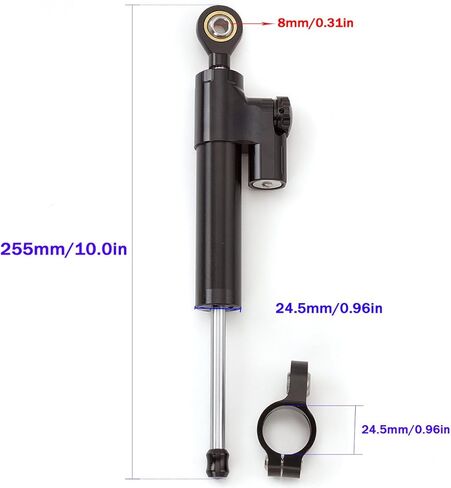 Fit For Ninja ZX-6 R ZX6R ZX 6R 2007-2008 / ZX10R ZX 10 R 2004-2005 CNC Motorcycle Steering Damper Stabilizer Buffer Control Bar with Mounting Bracket Support Kit Full Set in Saudi Arabia