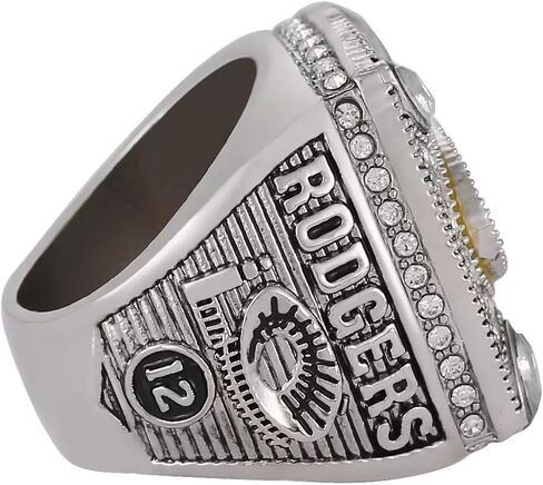 NATIONAL FOOTBALL CHAMPIONSHIP RING 2010 PACKERS，CHAMPIONSHIP RINGS WITH WOOD BOX GIFT FOR CHRISTMAS AND BIRTHDAY in Saudi Arabia