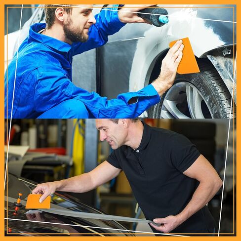 Minatee 2 Pcs 12 x 12 Inch Plastic Body Filler Mixing Board with 3 Pcs Reusable Body Filler Spreaders 4, 5, 6 Inch Plastic Spreaders, Auto Body Tools for Applying Automotive Fillers Putties Glazes in Kuwait