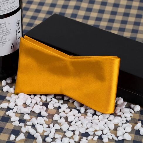 Dan Smith Wedding Solid Bowtie Self Bow Tie Feel Silk Famliy Shirt Self-Tied Bow Tie Pocket-Square Cuff Set in Saudi Arabia
