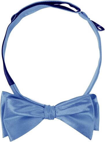 Dan Smith Wedding Solid Bowtie Self Bow Tie Feel Silk Famliy Shirt Self-Tied Bow Tie Pocket-Square Cuff Set in Saudi Arabia