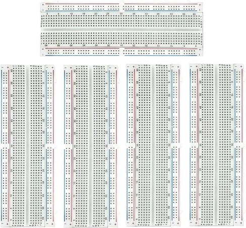 طقم 5 قطع من ألواح التجارب 830 نقطة، لوحات تجارب بدون لحام نموذج لوحة PCB لدرع Arduino Proto (مجموعة من 5) in Kuwait