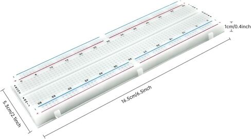 طقم 5 قطع من ألواح التجارب 830 نقطة، لوحات تجارب بدون لحام نموذج لوحة PCB لدرع Arduino Proto (مجموعة من 5) in Kuwait