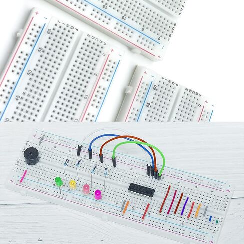 طقم 5 قطع من ألواح التجارب 830 نقطة، لوحات تجارب بدون لحام نموذج لوحة PCB لدرع Arduino Proto (مجموعة من 5) in Kuwait