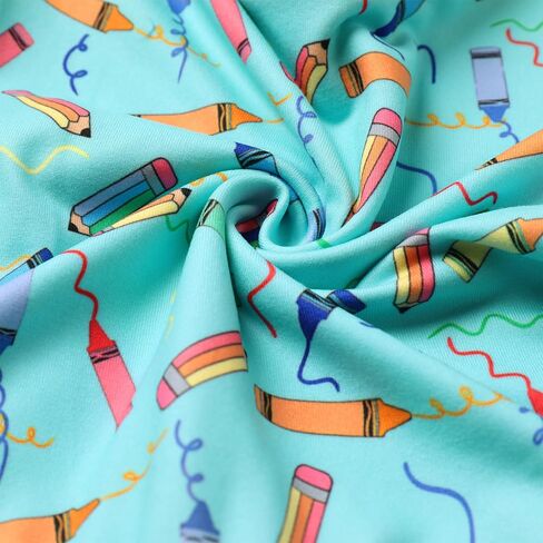 FYMNSI Toddler Kids Back to School Dress Little Girls Baby Kindergarten First Day of School Summer Casual Printed Dresses in Saudi Arabia