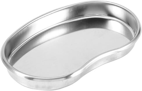 Stainless Steel Kidney Tray 7, Kidney Shaped Emesis Basin Reusable Metal Kidney Dish, 7 Inch Basin Emesis Bowl Round Edges Surgical Utility for Soiled Dressings and Medical Waste in Saudi Arabia