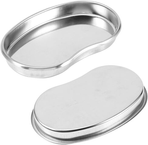 Stainless Steel Kidney Tray 7, Kidney Shaped Emesis Basin Reusable Metal Kidney Dish, 7 Inch Basin Emesis Bowl Round Edges Surgical Utility for Soiled Dressings and Medical Waste in Saudi Arabia