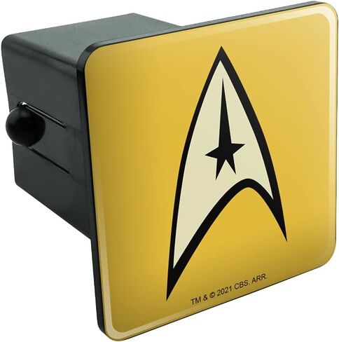 GRAPHICS & MORE Star Trek Command Shield Tow Trailer Hitch Cover Plug Insert in Saudi Arabia
