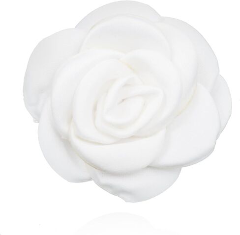 Elegant Satin Fabric Rose Flower Brooches Pins for Women Dainty Silk Camellia Flower Brooches Lapel Pins Colorful Flower Brooches Pin for Women Wedding Party Prom Dress Jewerly 2024 in Saudi Arabia