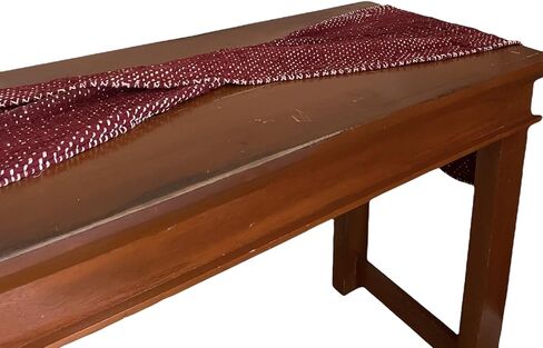 Voice of source unique handmade table runner handwoven me naturally dyed (Red 2) in Saudi Arabia