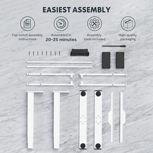 SANODESK محرك مزدوج 3 مراحل كهربائي قابل للتعديل إطار مكتب قائم عالي التحمل 275 رطل للمكتب المنزلي (الإطار الأسود فقط) in Kuwait