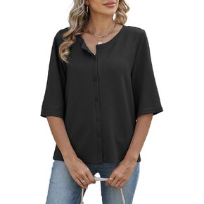 Yekaty Womens Short Sleeve Cardigan Sweaters Summer Lightweight Knit Solid Cropped Button Up Cardigans in Kuwait