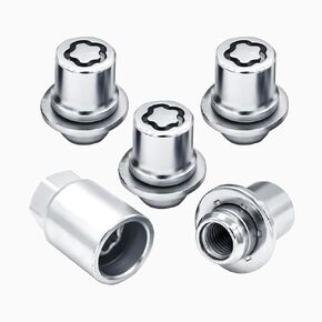 M12x1.5 Lug Nuts, 4 Pack Anti-Theft Chrome Wheel Lock Lug Nuts with 1 Key, Compatible with OEM 00276-00900, Fit for Toyota Camry Avalon Corolla RAV4 Highlander 4RUNNER & Lexus ES HS RC LS RX in Kuwait