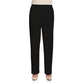 Alfred Dunner Classics Pants Black 8 Short Misses in Kuwait