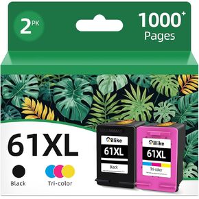 61XL Ink Cartridge Combo Pack Black Color Replacement for HP 61 Ink for HP Ink 61 XL HP61 HP61XL Work with Envy 4500 5530 4630 4502 2540 4635 4632 1510 1512 1000 1010 4501 3510 3050 5535 2542 Printer in Kuwait