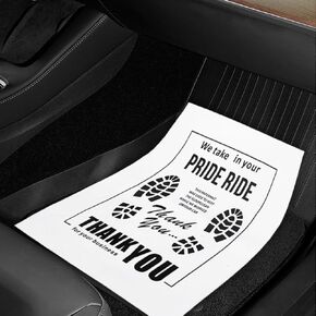 50PCS Car Kraft Paper Floor Mats, 19" × 15" Disposable Auto Floor Protective Pads Cover, Universal Waterproof Temporary Vehicle Detailing Supplies for Most Cars (White) in Saudi Arabia