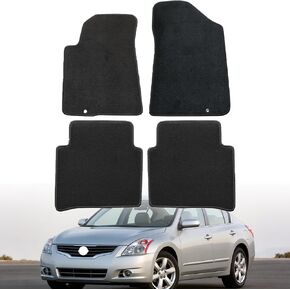 Mythoria Car Floor Mats Full Set Fit for Nissan Altima S SE SL SR 2007 2008 2009 2010 2011 2012 | All-Weather Protection,Black, Velour Carpet | Waterproof, with Anti-Slip Backing in Kuwait