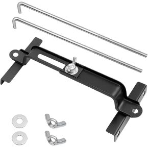 Car Adjustable Battery Hold Down Kit, Corrosion-Resistance Crossbar with 10.6" J Bolt, Automotive Battery Tie Down Holder Bracket Kit for Tray, Universal for Truck SUV Sedan RV in Kuwait