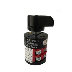 Electric 3 Position HZ5B-20/2 Combination Changeover Rotary Cam Switch 20A Two Poles 8 Terminals Silver Contact in Saudi Arabia