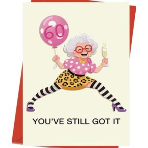 OJsensai Funny 75th Birthday Card for Women, 75 Year Old Birthday Decorations Gifts Ideas for Her Mom Wife Grandma in Saudi Arabia