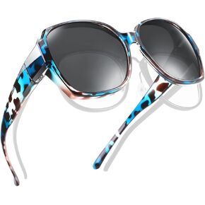 نظارات شمسية مستقطبة مناسبة للنساء والرجال، نظارات شمسية مربعة عصرية فوق النظارات للحماية من الأشعة فوق البنفسجية in Kuwait