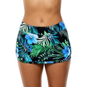 Next by Athena Womens Aloha Lotus Swim Skort Swimsuit Bottom in Kuwait