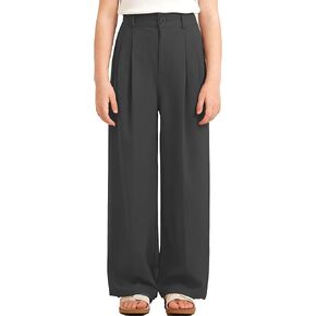 Betusline Girls' High Elastic Waist Wide Leg Pants, 3 Years - 13 Years in Kuwait