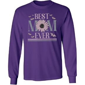 Best Mom Ever - Butterfly and Floral Mothers Day Long Sleeve T-Shirt in Kuwait
