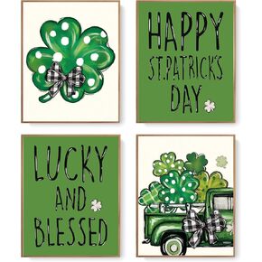 LARTSFRO Hello Spring Hello Sunshine Floral Wall Art Prints, Green Flower Poster for Room Aesthetic Vintage Prints for Nursery Baby Kids Living Room Bedroom, Spring Gifts 10x8 Inch Set of 4 Unframed in Kuwait