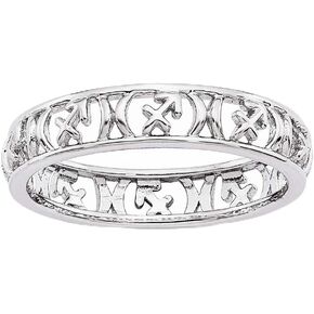 خاتم زودياك من الفضة الإسترليني مقاس 4 مم in Kuwait