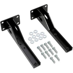 2Pcs Rear Bumper Brackets Support Compatible with 1986-2001 Jeep Cherokee XJ Black Alloy Steel in Kuwait