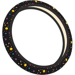 Universal 15 Inch Steering Wheel Cover, Cute Daisy Floral Neoprene Anti-Slip Wheel Protector, Durable & Breathable Car Accessory, Heat & Cold Protection for Most Sedans, SUVs, and Trucks in Kuwait