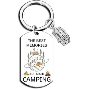 Camping Essentials Cool Rv Stuff Camper Keychain Happy Camper Decor Camping Gifts For Women Campfire Travel Trailer Accessories Rv Gifts For Women Men Birthday Christmas in Saudi Arabia