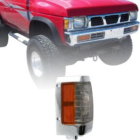 Corner Light For 1990 1991 1992 1993 1994 Nissan D21-1995 1996 1997 Nissan Pickup - Fits Passenger Side of Turn Signal Lights - Side Marker Light Includes Lens, Housing and Bulb in Kuwait