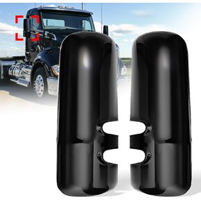 Black Door Mirror Covers for Kenworth T680 T880 W990 2013-2020, Side Rear View Mirrors Cover Fit for Kenworth Semi Trucks Accessories Driver Left& Passenger Right Side (A Pair) in Kuwait