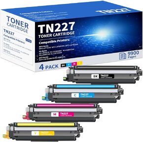 TN227 Toner Cartridge High Yield 4 Pack Replacement for Brother TN227 TN-227 TN-227BK/C/M/Y TN223 TN 227 Toner Cartridge Use for HL-L3270CDW HL-L3230CDW HL-L3210CW HL-L3290CDW MFC-L3710CDW (4 Pack) in Kuwait